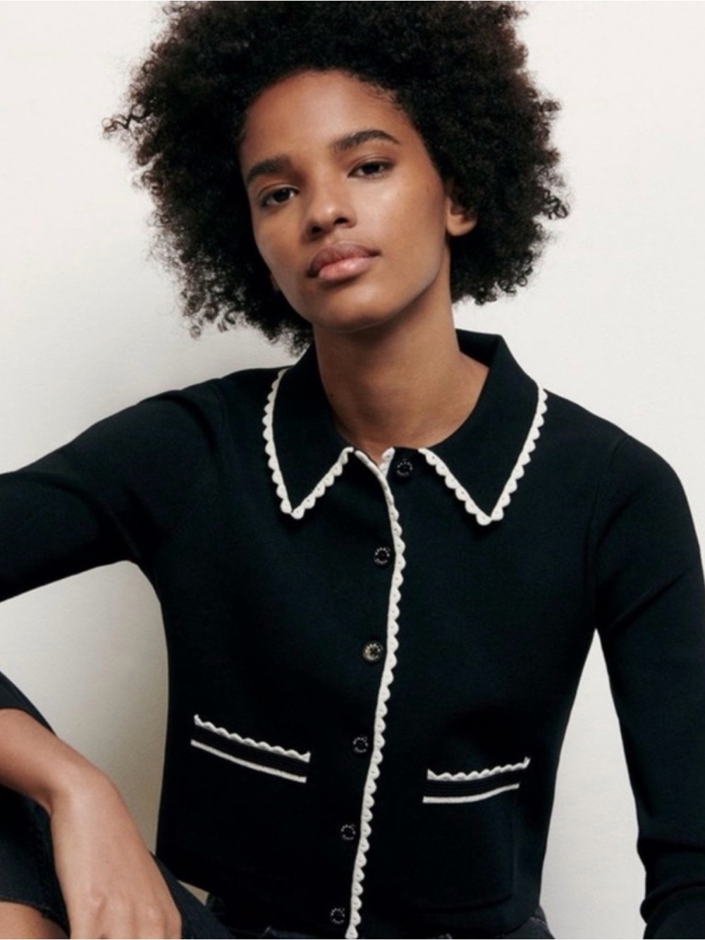 Sandro Long-Sleeve Cardigan